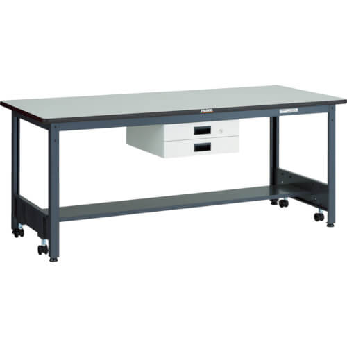 Workbench with Free Casters c/w 2 Slim Drawer