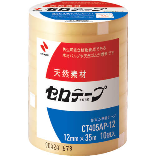 เทปใส Cellulose 12mm x 35m (10 Pcs)