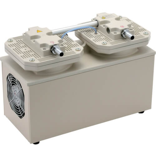 ปั๊มสุญญากาศแบบแห้งชนิดไดอะแฟรมเฟสเดียว 100V ความกว้างโดยรวม 193.5 มม