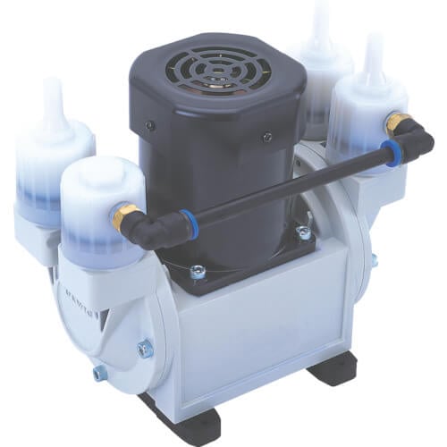 ปั๊มสุญญากาศแบบแห้งชนิดไดอะแฟรมเฟสเดียว 100V ความเร็วในการสูบน้ำ 24/30