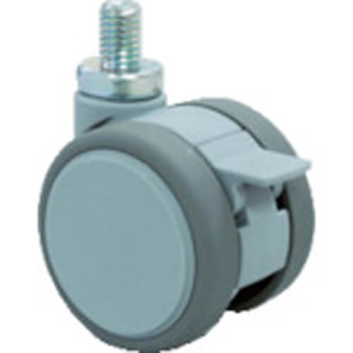 ลูกล้อล้อคู่แบบขันเกลียว เส้นผ่านศูนย์กลาง 50 พร้อมแกนหมุน S M12 x 1.75