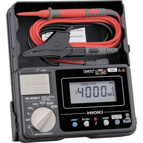 เครื่องวัดความต้านทานฉนวนดิจิตอล (5 ช่วง) IR4051-10