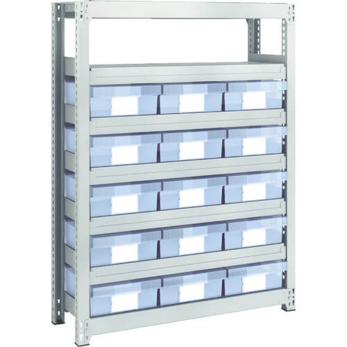 M2 type Medium/Light-Duty Shelving c/w Plastic Drawer