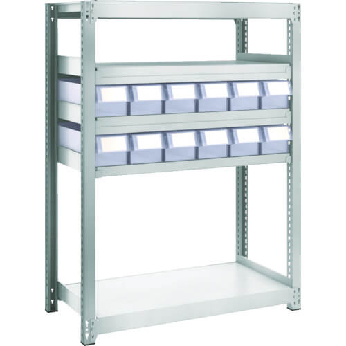 M2 type Medium/Light-Duty Shelving c/w Plastic Drawer