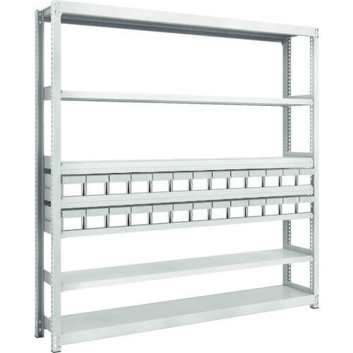 M2 type Medium/Light-Duty Shelving c/w Plastic Drawer