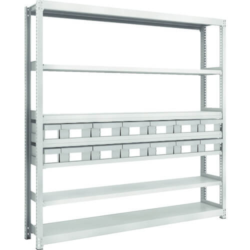 M2 type Medium/Light-Duty Shelving c/w Plastic Drawer