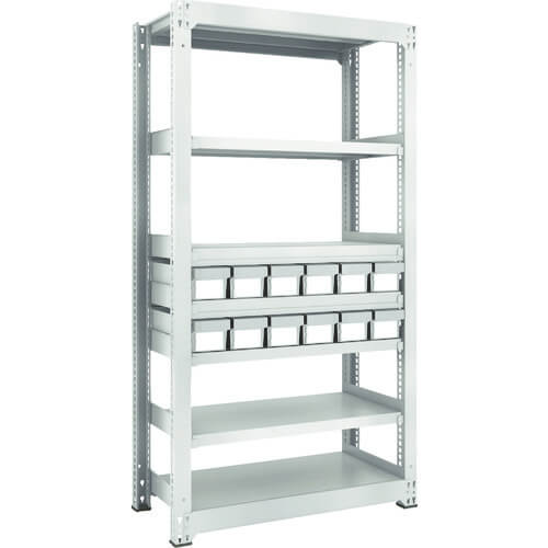 M3 type Medium-Duty Shelving c/w Plastic Drawer