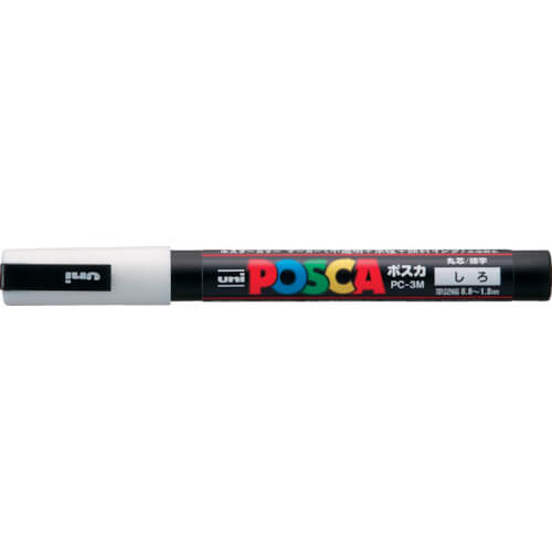 ปากกามาร์คเกอร์ชนิดน้ำ Posca สีขาวพิมพ์ละเอียด