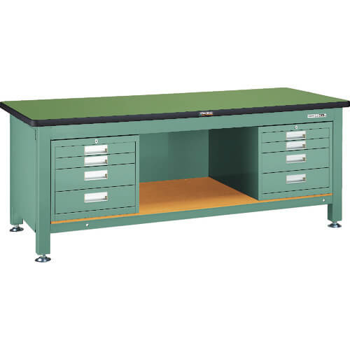 Heavy-Duty Workbench c/w 4 Cabinets
