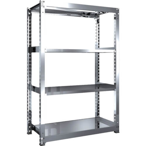 Medium-Duty Stainless Steel Shelving(Weight Capacity 300kg per Shelf)