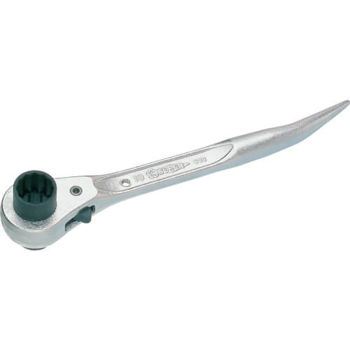 Double-end Ratchet Wrench with Bent Pick