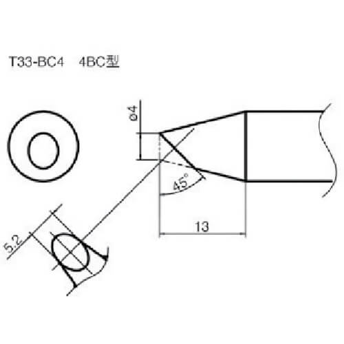 SOLDERING TIP SHAPE-4BC