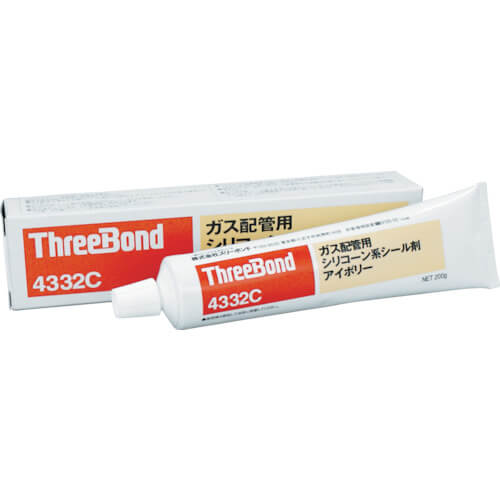 กาวยาแนวท่อที่ใช้ซิลิโคนสำหรับแก๊สในเมือง/แก๊ส LP TB4332C 200g สีงาช้าง