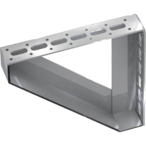 Double Use Facing Triangular Bracket for Pipe Support Stainless Steel