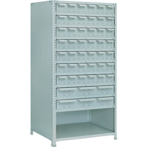ชั้นวางของน้ำหนักเบา 150 พร้อมลิ้นชักหลัง 900 x 300 x H1800 จริง 10