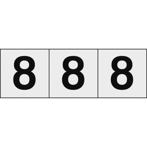Number Sticker (transparent)