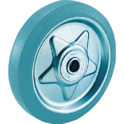 Plate Type Gray Rubber Caster (tire mark less type)  Replacement Wheel
