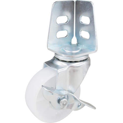 Angle Caster (nylon wheel)  With flexible stopper
