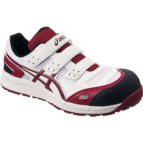 WINJOB CP102 White x Burgundy แบรนด์ ASICS