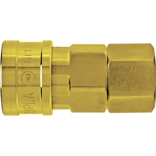 ข้อต่อลมทองเหลือง HI CUPLA 40SF BRASS NBR ซ็อกเก็ตเกลียวใน R1/2