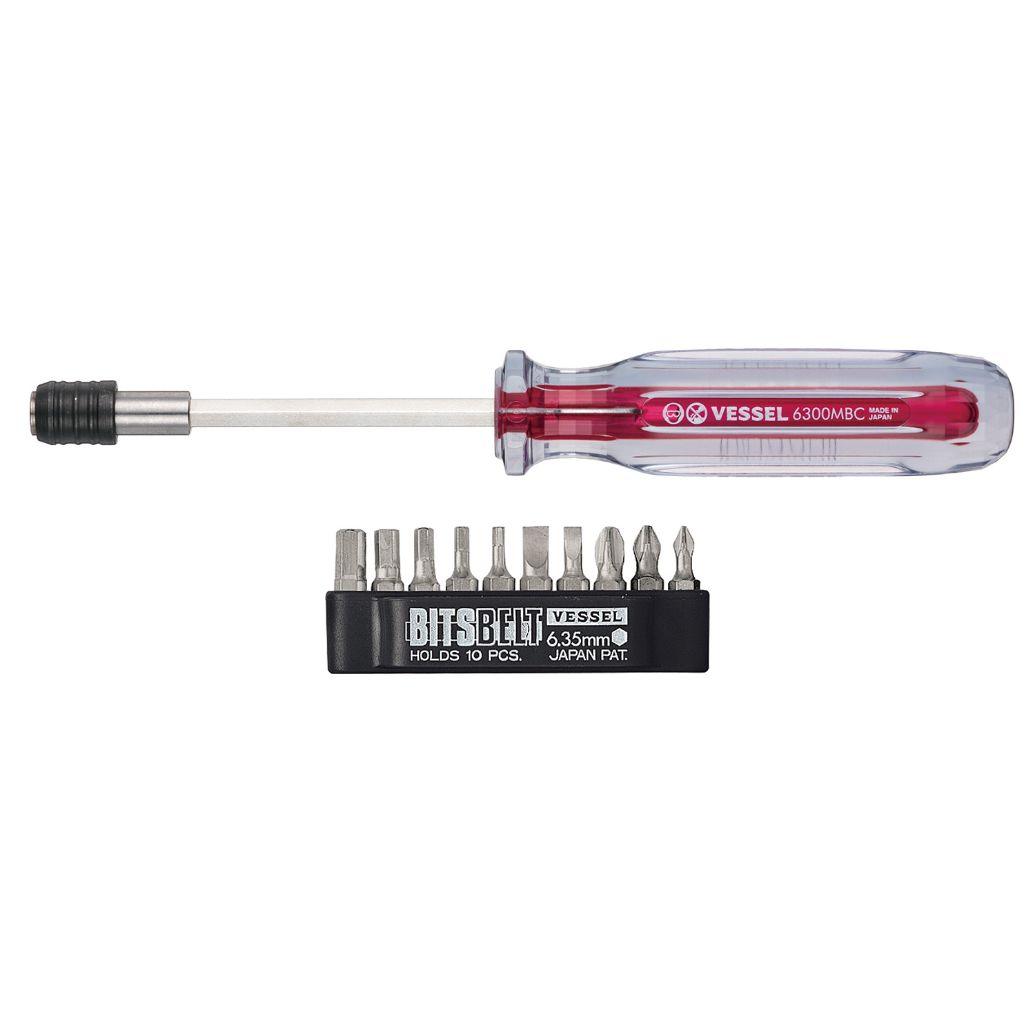 TD6310HX CRYSTALINE ชุดไขควงหกเหลี่ยม แบรนด์ VESSEL